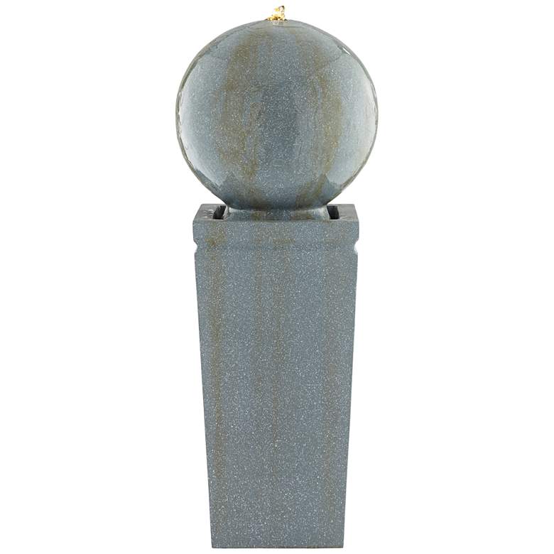 Image 5 Ball and Pillar 34 1/4" High LED Bubbler Fountain more views