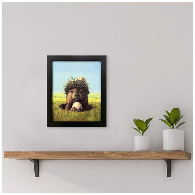 Image 4 Ball Hog No. 2 9"W x 11"H Non-Glass Framed Art more views