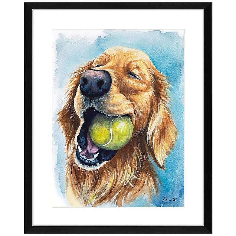 Image 1 Ball is Life - Golden 25"W x 31"H Framed Art