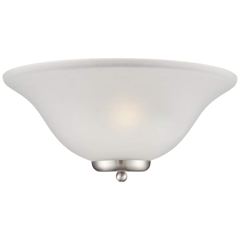 Image 1 Ballerina; 1 Light; Wall Sconce; Brushed Nickel with Frosted Glass