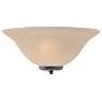 Ballerina; 1 Light; Wall Sconce; Mahogany Bronze with Champagne Linen Glass