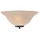 Ballerina; 1 Light; Wall Sconce; Mahogany Bronze with Champagne Linen Glass