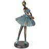 Ballerina 12" High Verde Bronze Finish Decorative Dancer Sculpture