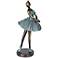 Ballerina 12" High Decorative Sculpture in Verde Bronze