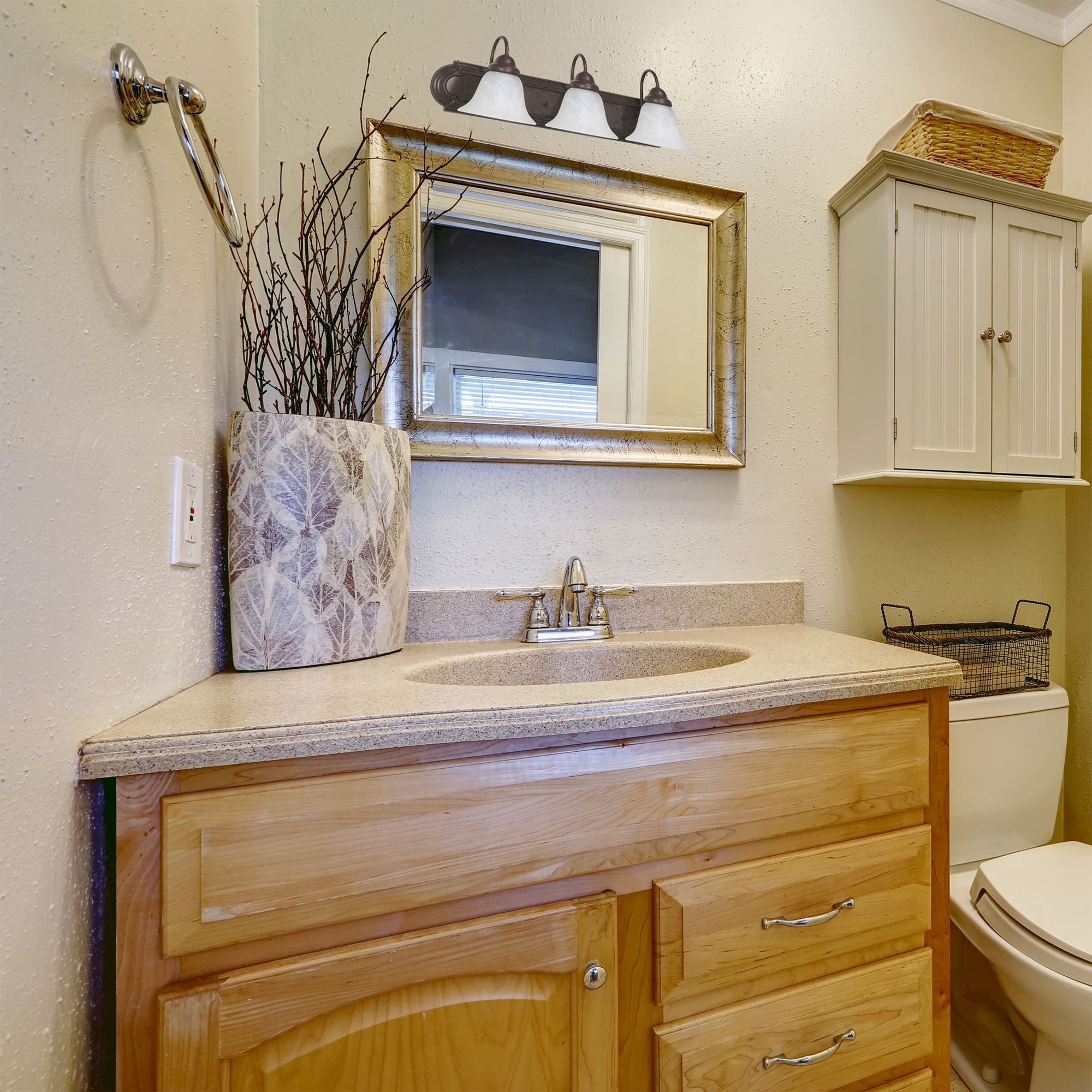 Image 3 Ballerina; 3 Light; 24 in.; Vanity with Alabaster Glass Bell Shades more views