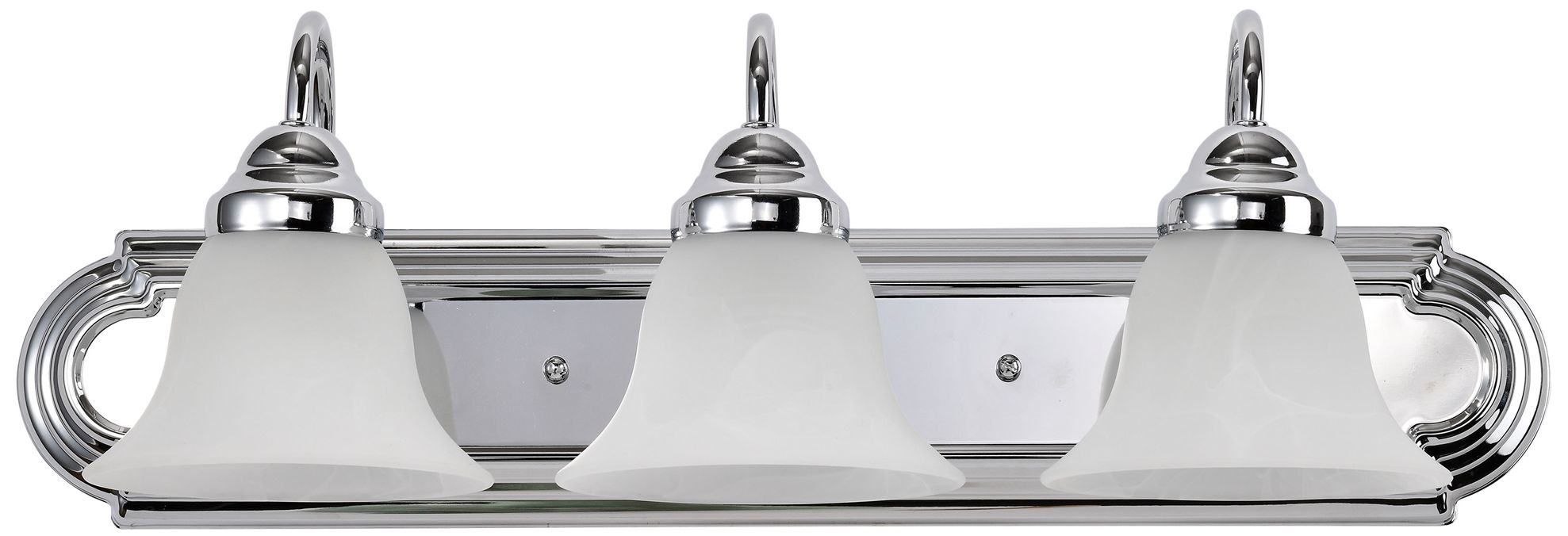 Image 2 Ballerina; 3 Light; 24 in.; Vanity with Alabaster Glass Bell Shades more views