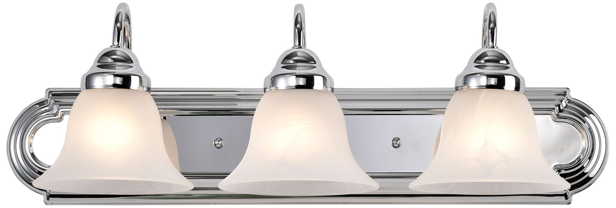 Image 3 Ballerina; 3 Light; 24 in.; Vanity with Alabaster Glass Bell Shades more views