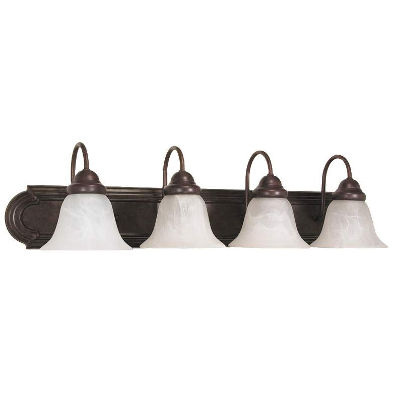 Image 1 Ballerina 30" Wide Old Bronze 4-Light Bath Light