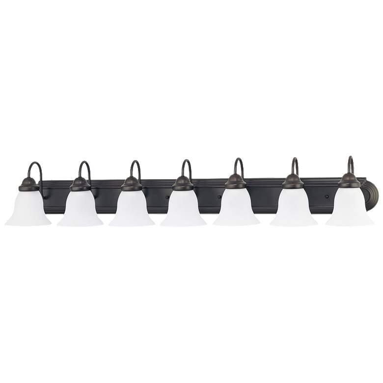 Image 1 Ballerina 48" Wide 7-Light Bronze Vanity Bath Light