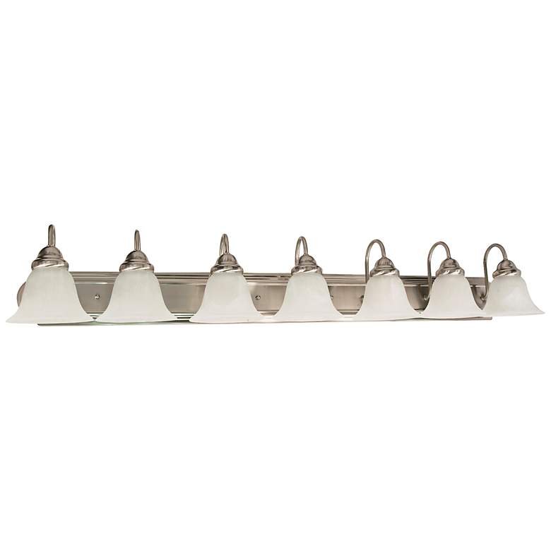 Image 2 Ballerina 48" Wide Brushed Nickel 7-Light Bath Light