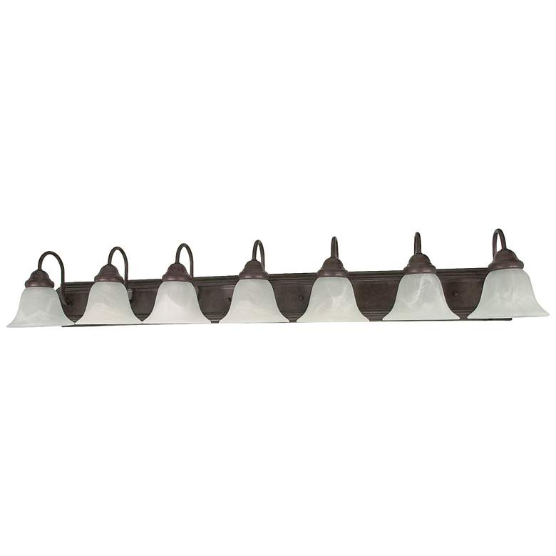 Image 1 Ballerina 48" Wide Old Bronze 7-Light Bath Light