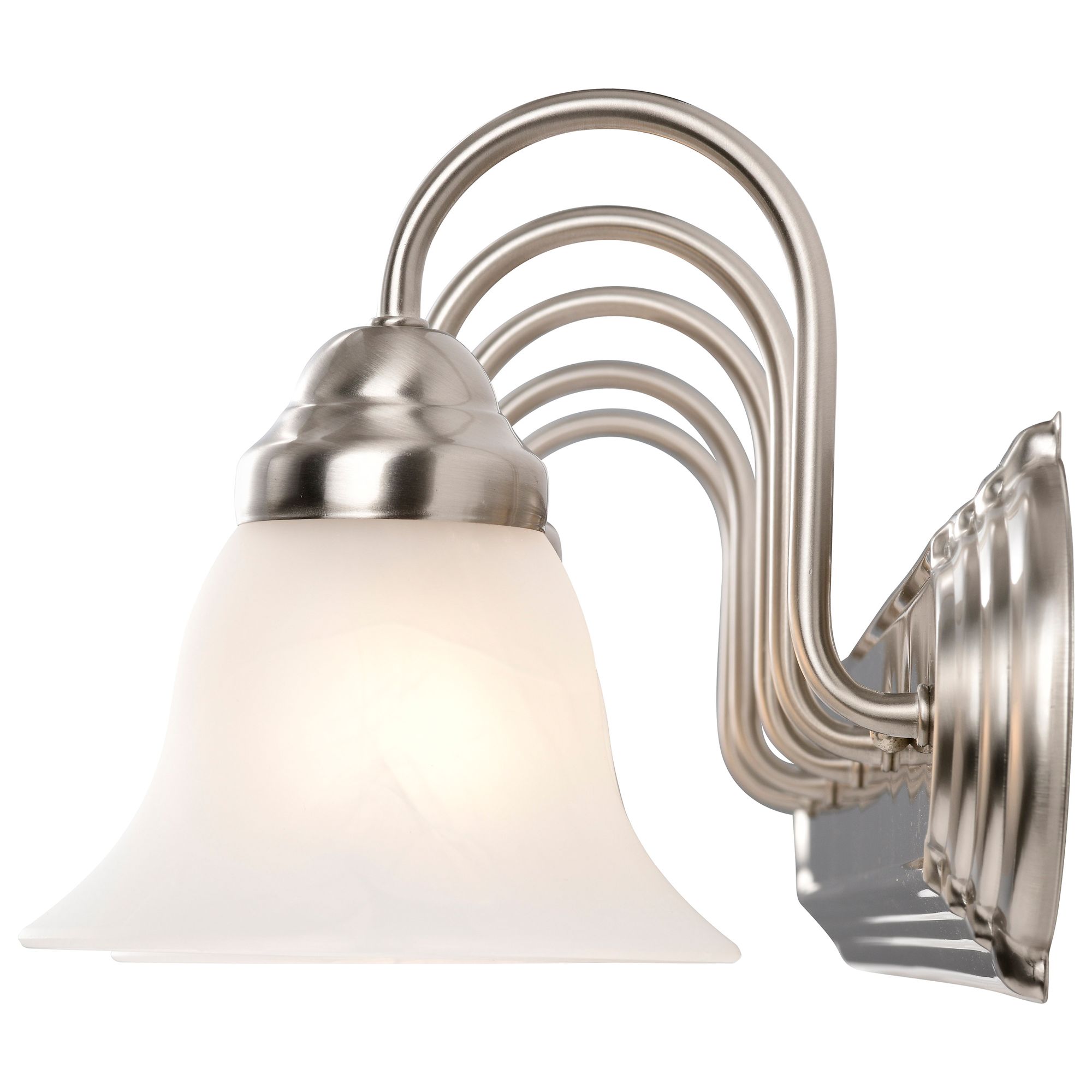 Ballerina; 5 Light; 36 in.; Vanity with Alabaster Glass Bell Shades