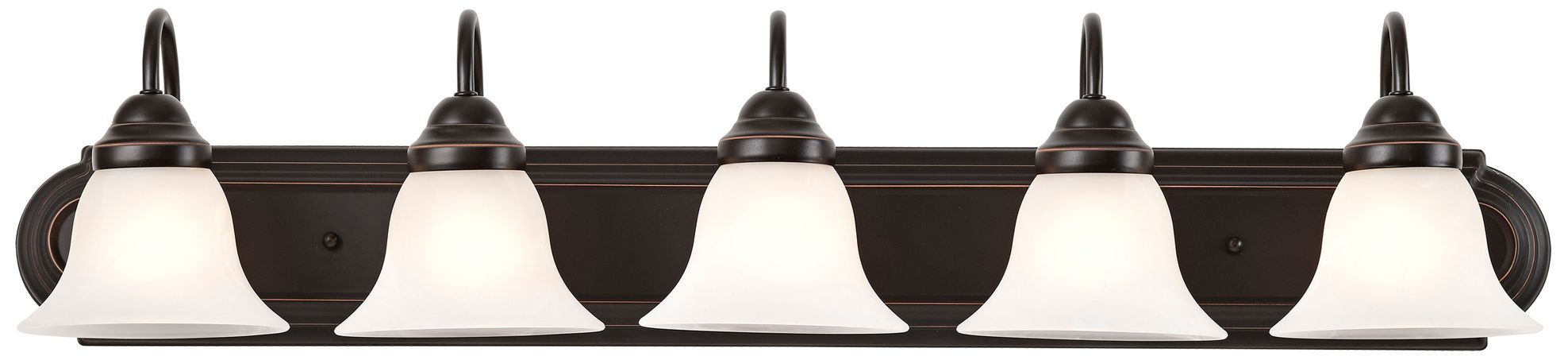 Image 3 Ballerina; 5 Light; 36 in.; Vanity with Alabaster Glass Bell Shades more views