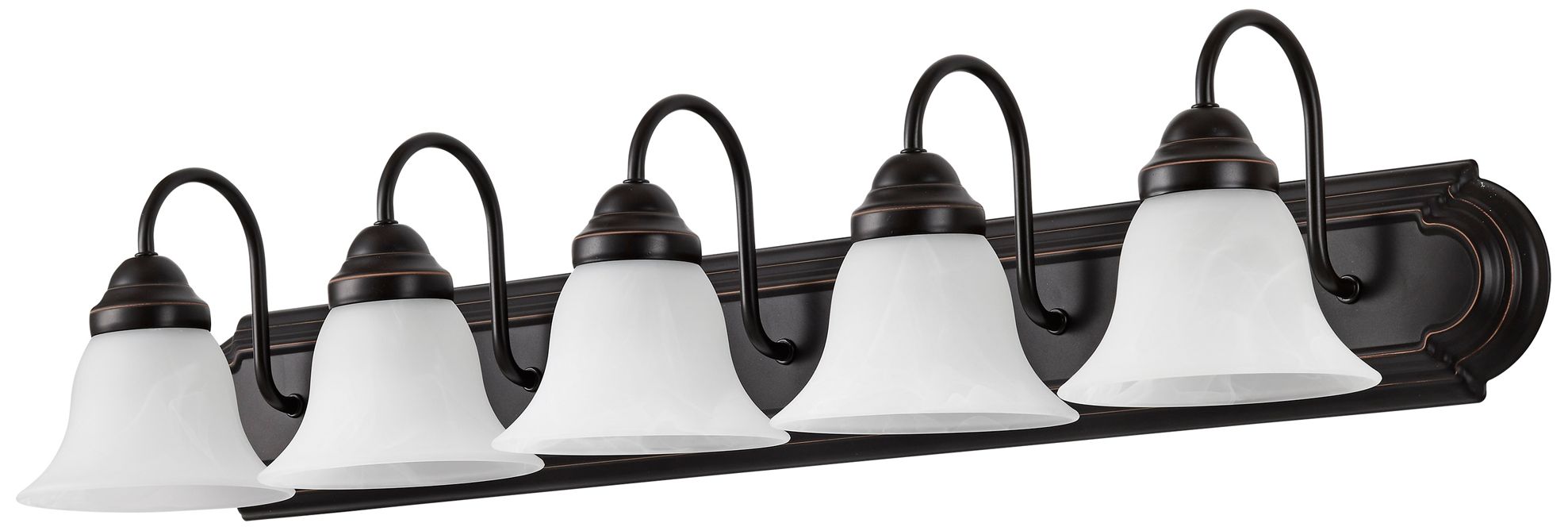 Image 4 Ballerina; 5 Light; 36 in.; Vanity with Alabaster Glass Bell Shades more views