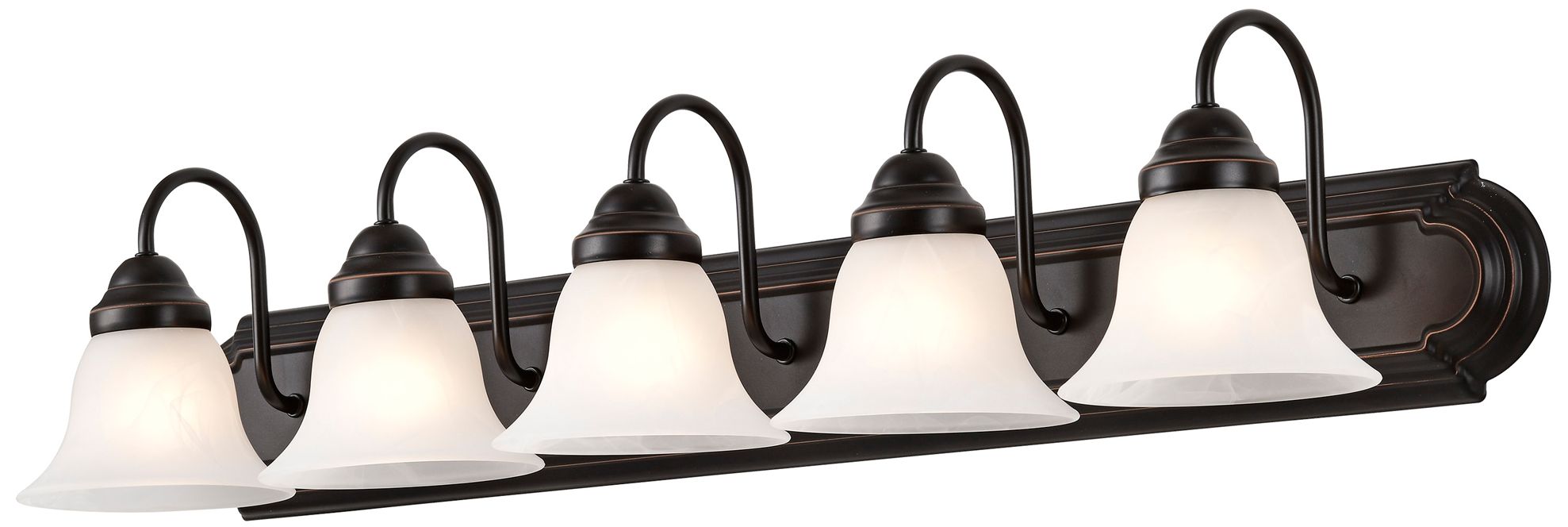 Image 5 Ballerina; 5 Light; 36 in.; Vanity with Alabaster Glass Bell Shades more views