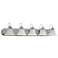 Ballerina; 5 Light; 36 in.; Vanity with Alabaster Glass Bell Shades