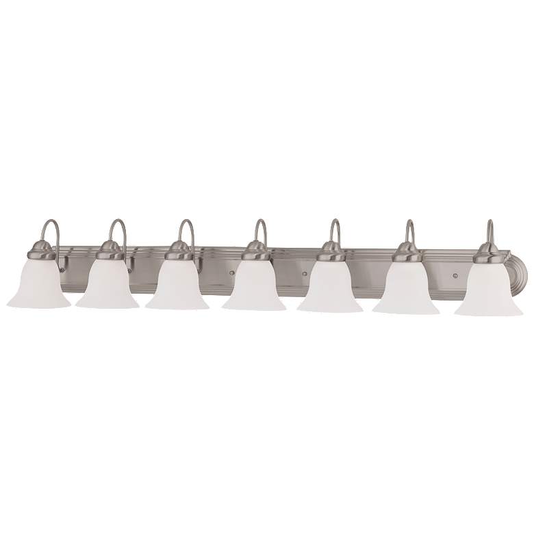 Image 1 Ballerina; 7 Light; 48 in.; Vanity with Frosted White Glass