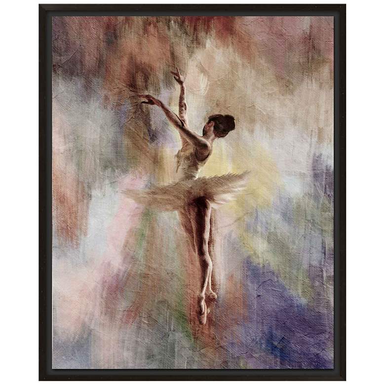 Image 1 Ballet Dancer II 30 inch High Giclee Canvas Framed Wall Art
