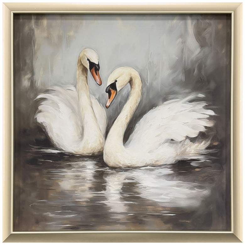 Image 1 Ballet of the Swans I 26"W x 26"H Traditional Framed Art