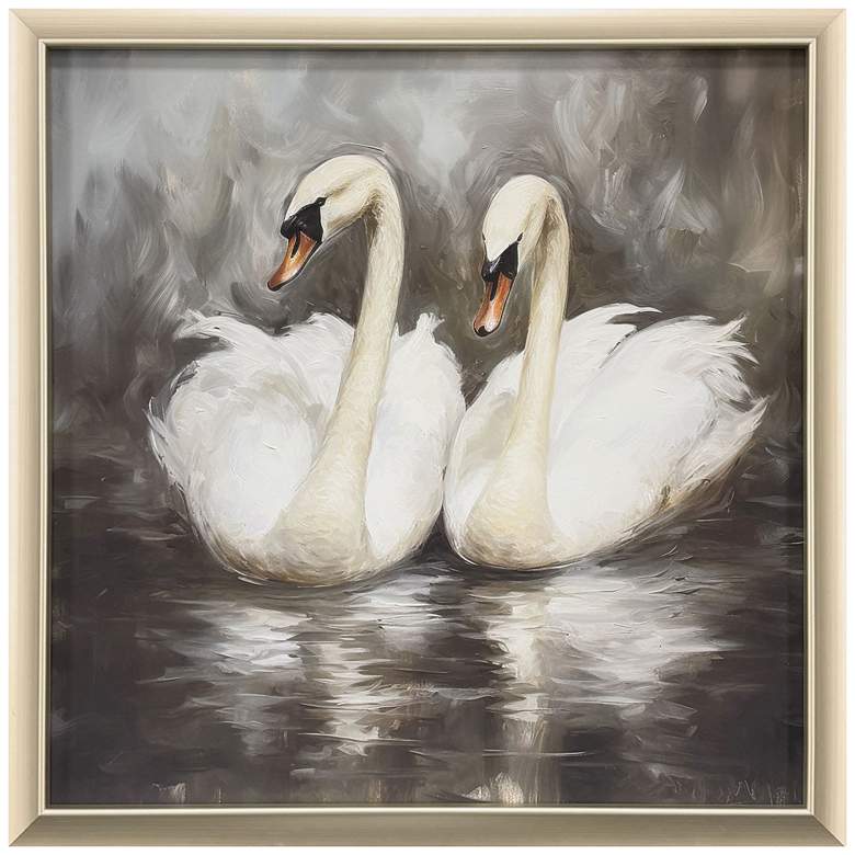 Image 1 Ballet of the Swans II 26"W x 26"H Traditional Framed Art
