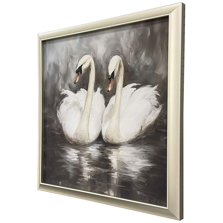 Image 2 Ballet of the Swans II 26"W x 26"H Traditional Framed Art more views