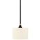 Ballinger 8" Wide English Bronze and Warm Brass Mini Pendant