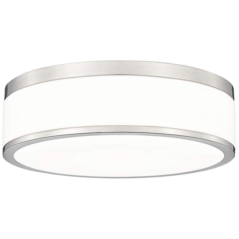 Image 1 Ballord 12" Wide Brushed Nickel LED Ceiling Light