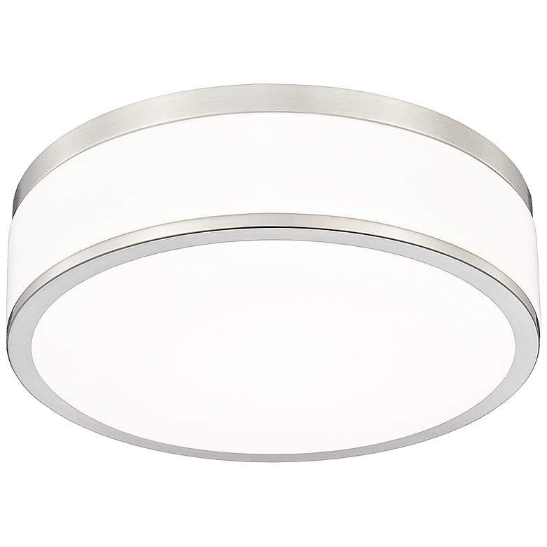 Image 5 Ballord 12" Wide Brushed Nickel LED Ceiling Light more views