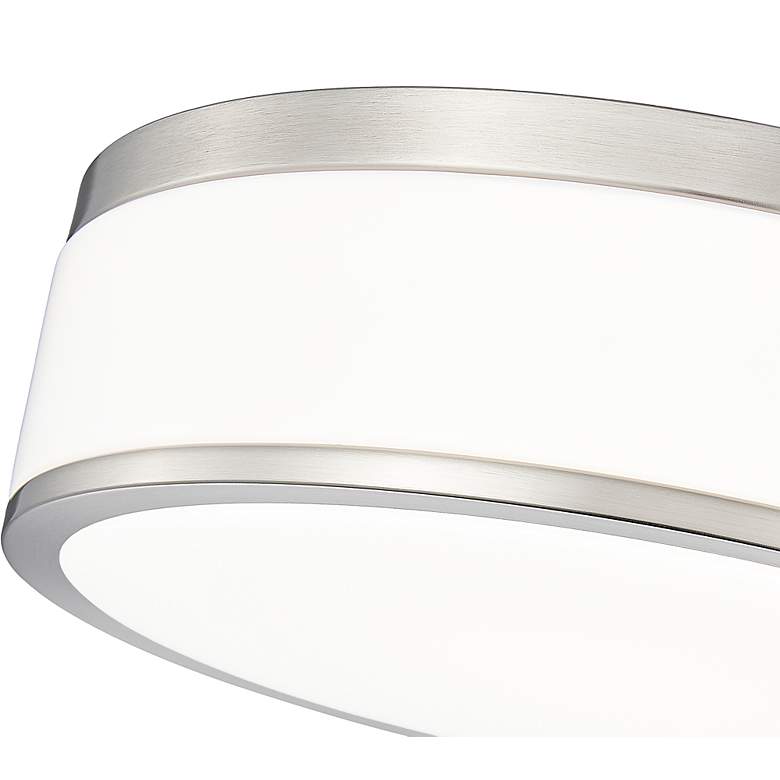 Image 6 Ballord 12" Wide Brushed Nickel LED Ceiling Light more views