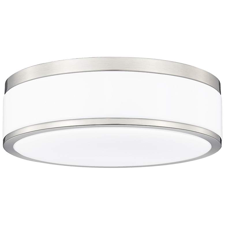 Image 7 Ballord 12" Wide Brushed Nickel LED Ceiling Light more views