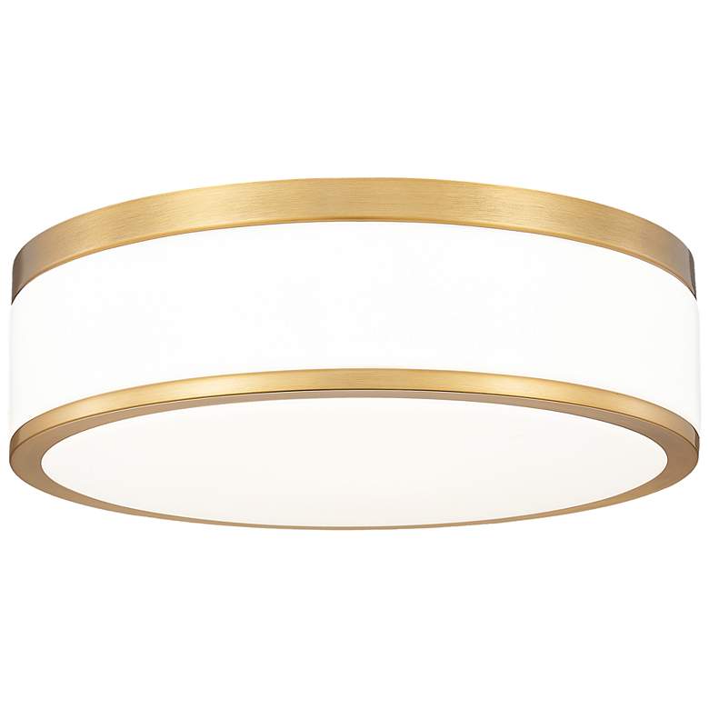 Image 1 Ballord 12" Wide Modern Gold LED Ceiling Light