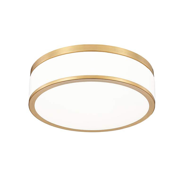 Image 6 Ballord 12" Wide Modern Gold LED Ceiling Light more views