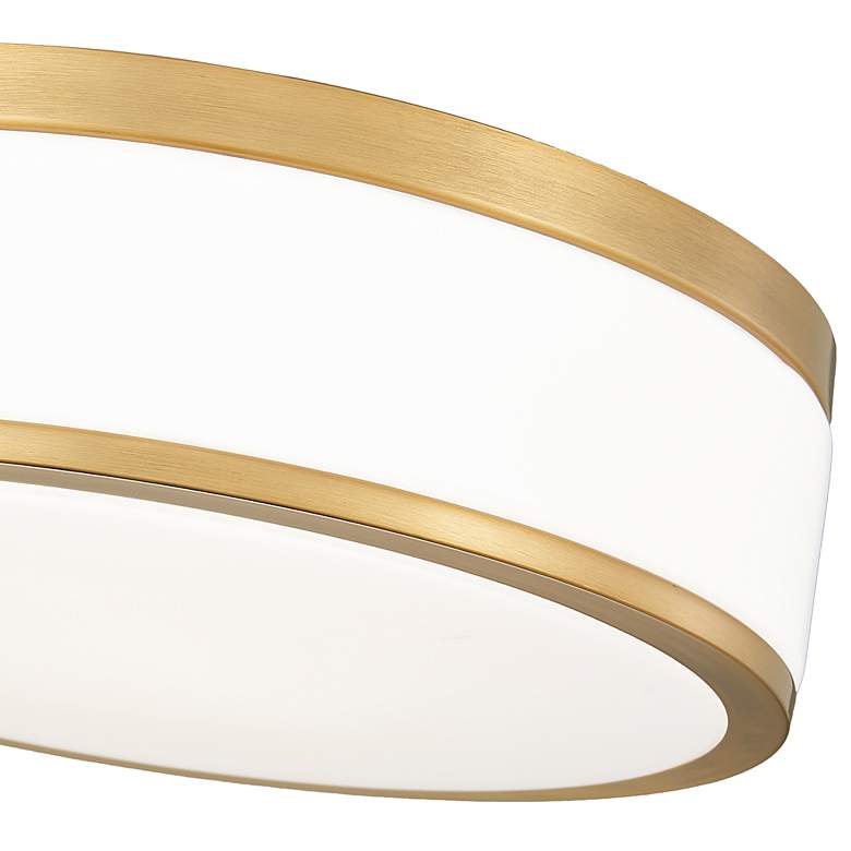 Image 7 Ballord 12" Wide Modern Gold LED Ceiling Light more views
