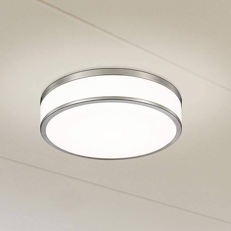 Image 1 Ballord by Z-Lite Brushed Nickel LED 16 inch 1 Light Flush Mount