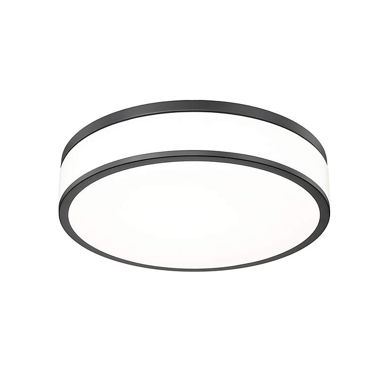 Image 5 Ballord by Z-Lite Matte Black LED 16 inch 1 Light Flush Mount more views