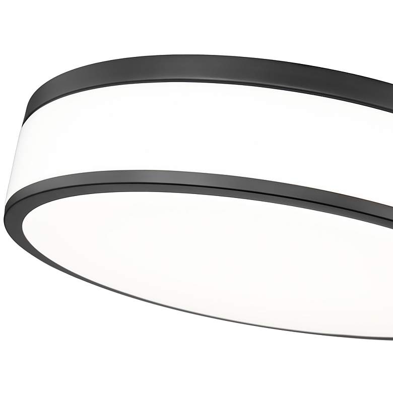 Image 6 Ballord by Z-Lite Matte Black LED 16 inch 1 Light Flush Mount more views