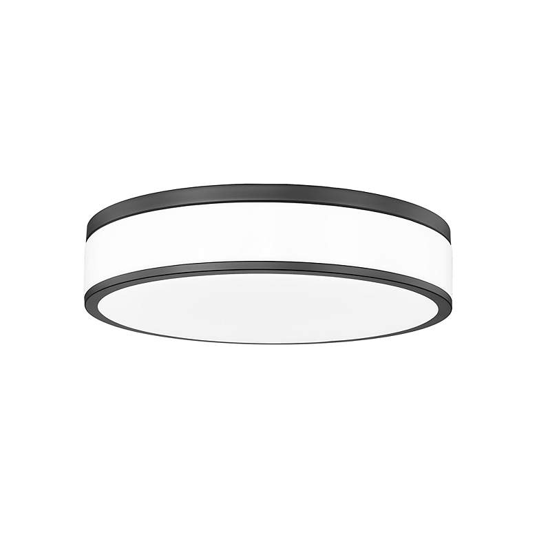 Image 7 Ballord by Z-Lite Matte Black LED 16 inch 1 Light Flush Mount more views
