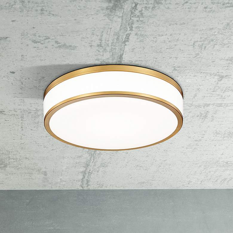 Image 1 Ballord by Z-Lite Modern Gold LED 16 inch 1 Light Flush Mount