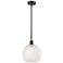 Ballston 10"W Oiled Bronze Stemmed Mini Pendant w/ White Mouchette Sha