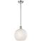 Ballston 10"W Polished Chrome Stemmed Mini Pendant w/ White Mouchette