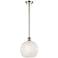 Ballston 10"W Polished Nickel Stemmed Mini Pendant w/ White Mouchette