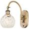 Ballston 11.5"H Brushed Brass Horizontal Swivel Sconce w/ Mouchette Sh