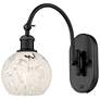 Ballston 11.5"H Matte Black Horizontal Adjustable Sconce w/ Mouchette