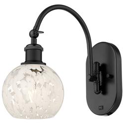 Ballston 11.5"H Matte Black Horizontal Adjustable Sconce w/ Mouchette