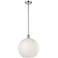 Ballston 12" Wide Polished Chrome Stemmed Pendant w/ White Mouchette S