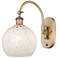 Ballston 13.5"H Brushed Brass Horizontal Swivel Sconce w/ Mouchette Sh