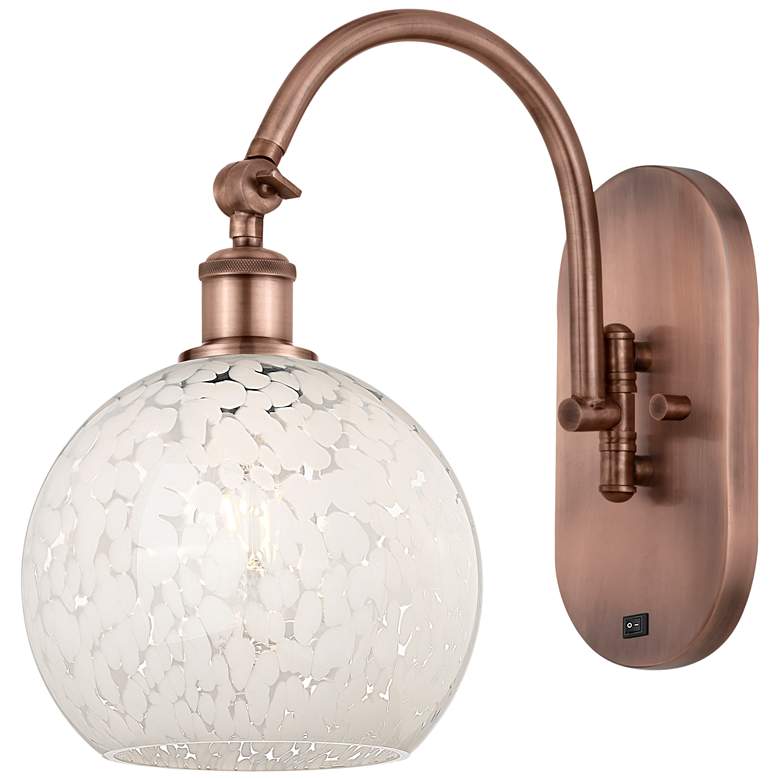 Image 1 Ballston 13.5"H Copper Horizontally Adjustable Sconce w/ Mouchette Sha