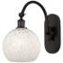 Ballston 13.5"H Oiled Bronze Horizontal Swing Sconce w/ Mouchette Shad