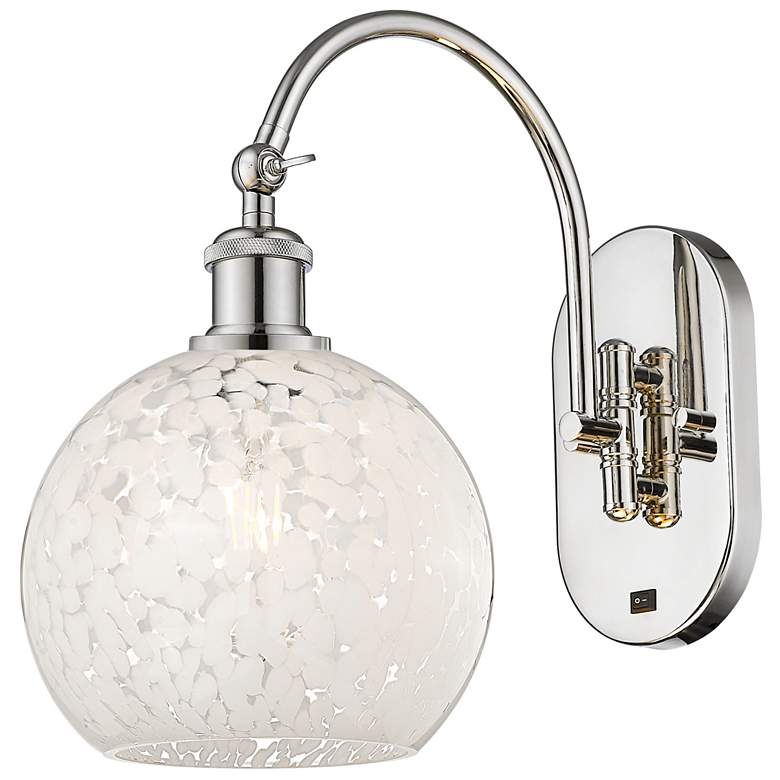 Image 1 Ballston 13.5"H Polished Nickel Horizontal Swivel Sconce w/ Mouchette