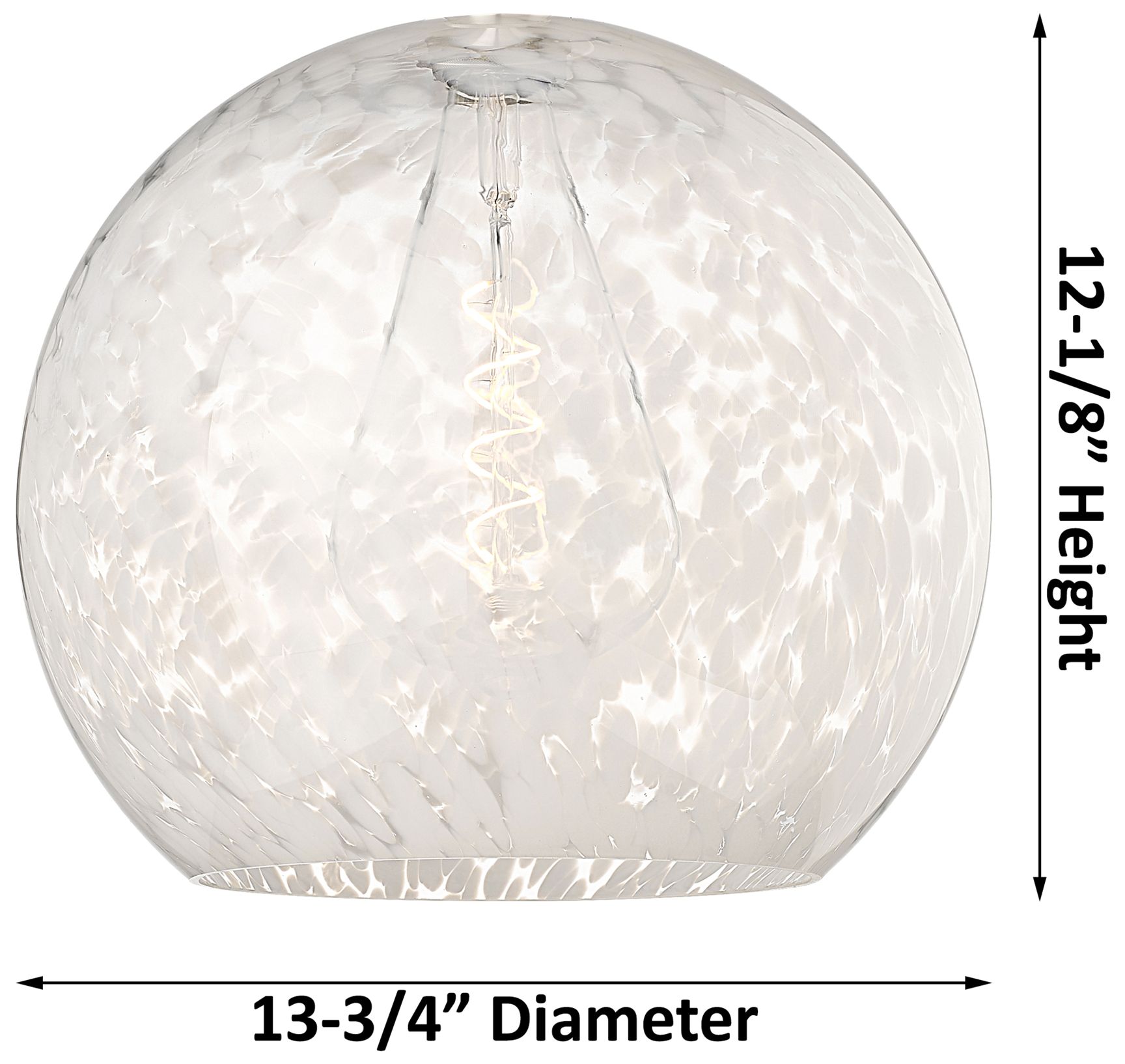 Image 5 Ballston 13.75"W Satin Nickel Stemmed Pendant w/ White Mouchette Shade more views